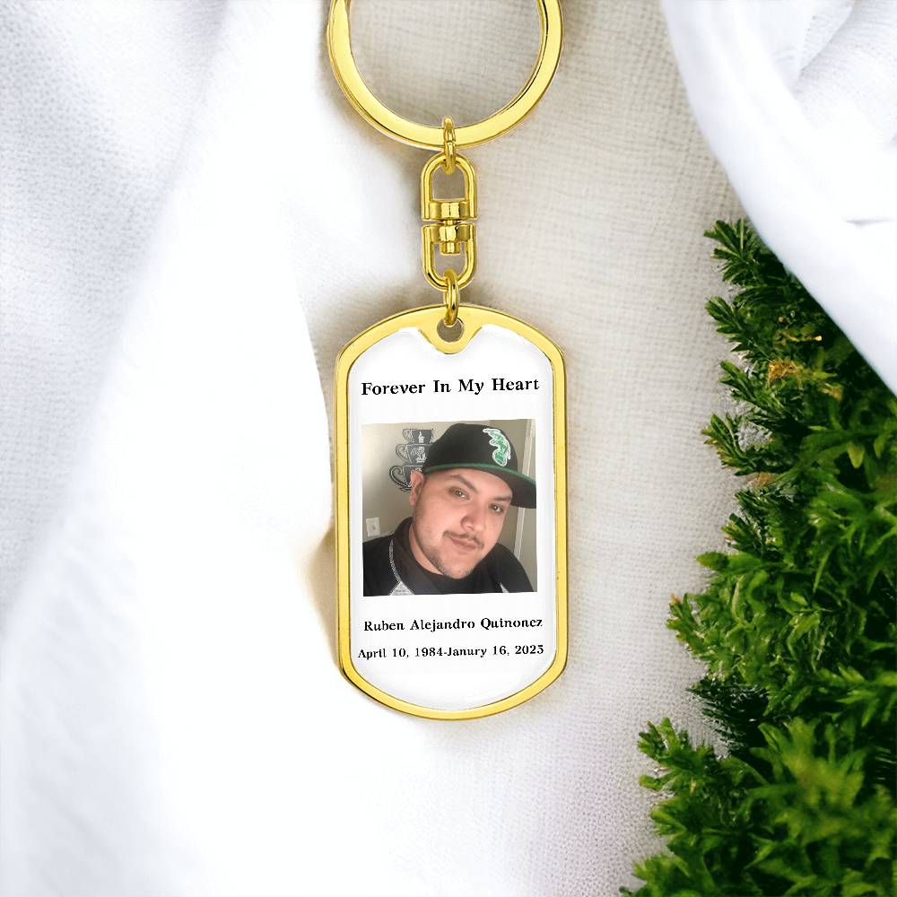 Custom Memorial Keychain, Custom Keepsake for Loss of Loved One, Customized Bereavement Gift
