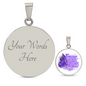 Always on My Mind Memorial Necklace - Remembrance Jewelry Gift - Engravable "Forever in my Heart" Necklace, Bereavement Gift