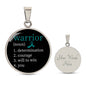 Ovarian Cancer Warrior Pendant Necklace