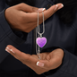 Alzheimer's Awareness Necklace, Alzheimer's Awareness Jewelry, End Alzheimer's Jewelry
