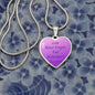 Alzheimer's Awareness Necklace, Alzheimer's Awareness Jewelry, End Alzheimer's Jewelry