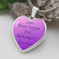 Alzheimer's Awareness Necklace, Alzheimer's Awareness Jewelry, End Alzheimer's Jewelry