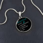 Ovarian Cancer Warrior Pendant Necklace