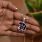 Breast Cancer Support Pendant, Strength Faith Courage Cancer Support Necklace, Empowering Gift for Women Fighters, Cancer Survivor Gift