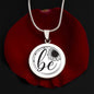 Be Strong, Brave, Fearless, You - Inspirational Necklace - Positive Affirmation Pendant Necklace, Motivational Gift for Strength & Courage
