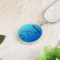 Aquarius Circle Pendant Aquarius Zodiac Necklace - Elegant Circle Pendant, Astrological Sign Jewelry, Perfect Birthday Gift for Her, Stylish Astrology Jewelry