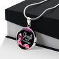 Breast Cancer Support Pendant, Strength Faith Courage Cancer Support Necklace, Empowering Gift for Women Fighters, Cancer Survivor Gift