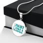 Fight Like a Champion Ovarian Cancer Pendant Necklace, Inspirational Ovarian Cancer Support Jewelry, Inspirational Cancer Support Gift