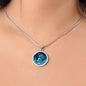 Aquarius Circle PendantAquarius Zodiac Necklace - Elegant Circle Pendant, Astrological Sign Jewelry, Perfect Birthday Gift for Her, Stylish Astrology Jewelry