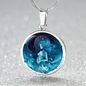 Aquarius Circle PendantAquarius Zodiac Necklace - Elegant Circle Pendant, Astrological Sign Jewelry, Perfect Birthday Gift for Her, Stylish Astrology Jewelry