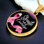 Breast Cancer Support Pendant, Strength Faith Courage Cancer Support Necklace, Empowering Gift for Women Fighters, Cancer Survivor Gift