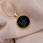 Ovarian Cancer Warrior Pendant Necklace