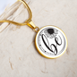 Be Strong, Brave, Fearless, You - Inspirational Necklace - Positive Affirmation Pendant Necklace, Motivational Gift for Strength & Courage
