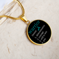 Ovarian Cancer Warrior Pendant Necklace