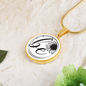 Be Strong, Brave, Fearless, You - Inspirational Necklace - Positive Affirmation Pendant Necklace, Motivational Gift for Strength & Courage