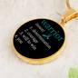 Ovarian Cancer Warrior Pendant Necklace