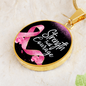 Breast Cancer Support Pendant, Strength Faith Courage Cancer Support Necklace, Empowering Gift for Women Fighters, Cancer Survivor Gift
