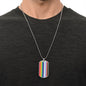 LGBTQIA2 Pride Flag Inspired Necklace, Vibrant Rainbow Pride Jewelry, For Celebrating Diversity, Ideal LGBTQ+ Community Gift