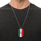Mexican Flag Jewelry for Men, Men's Mexican Flag Necklace, Joyas con bandera mexicana para hombres