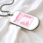 Breast Cancer Warrior Necklace, Meaningful Cancer Support Gift for Survivors and Fighters, Breast Cancer Pendant for Hope and Strength