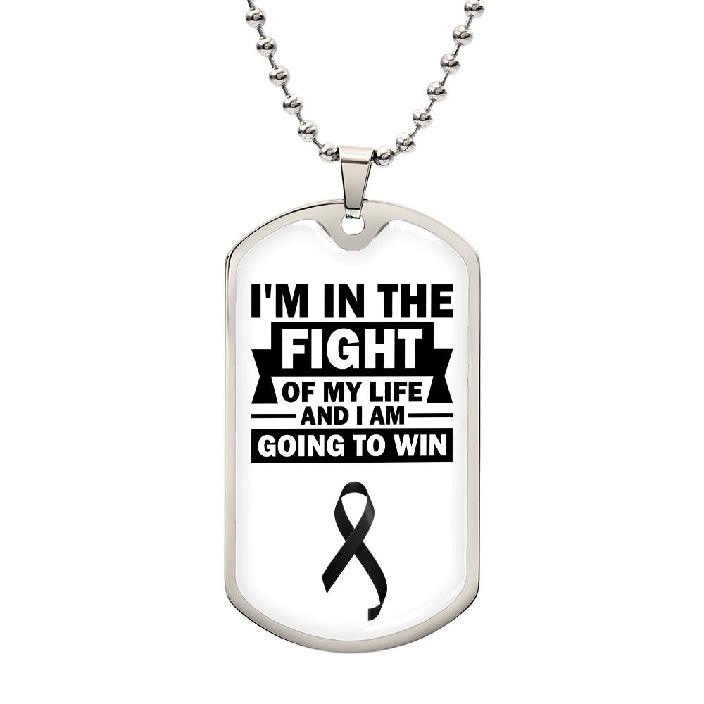 Skin Cancer Warrior Necklace, Cancer Fighter Support Gift, Encouragement Pendant for Loved Ones Fighting Cancer, Cancer Fighter Gift