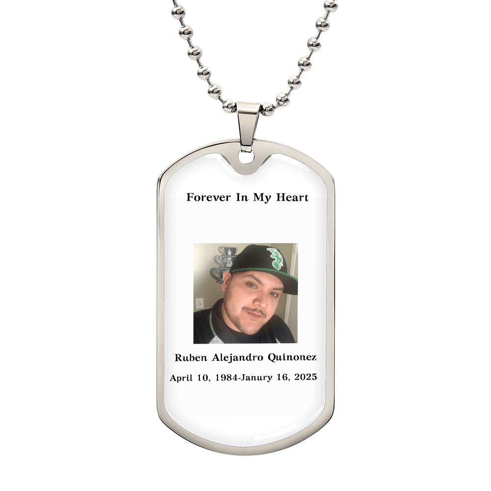 Memorial Dog Tag Necklace