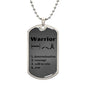 Skin Cancer Warrior Necklace, Cancer Fighter Support Gift, Encouragement Pendant for Loved Ones Fighting Cancer, Cancer Fighter Gift