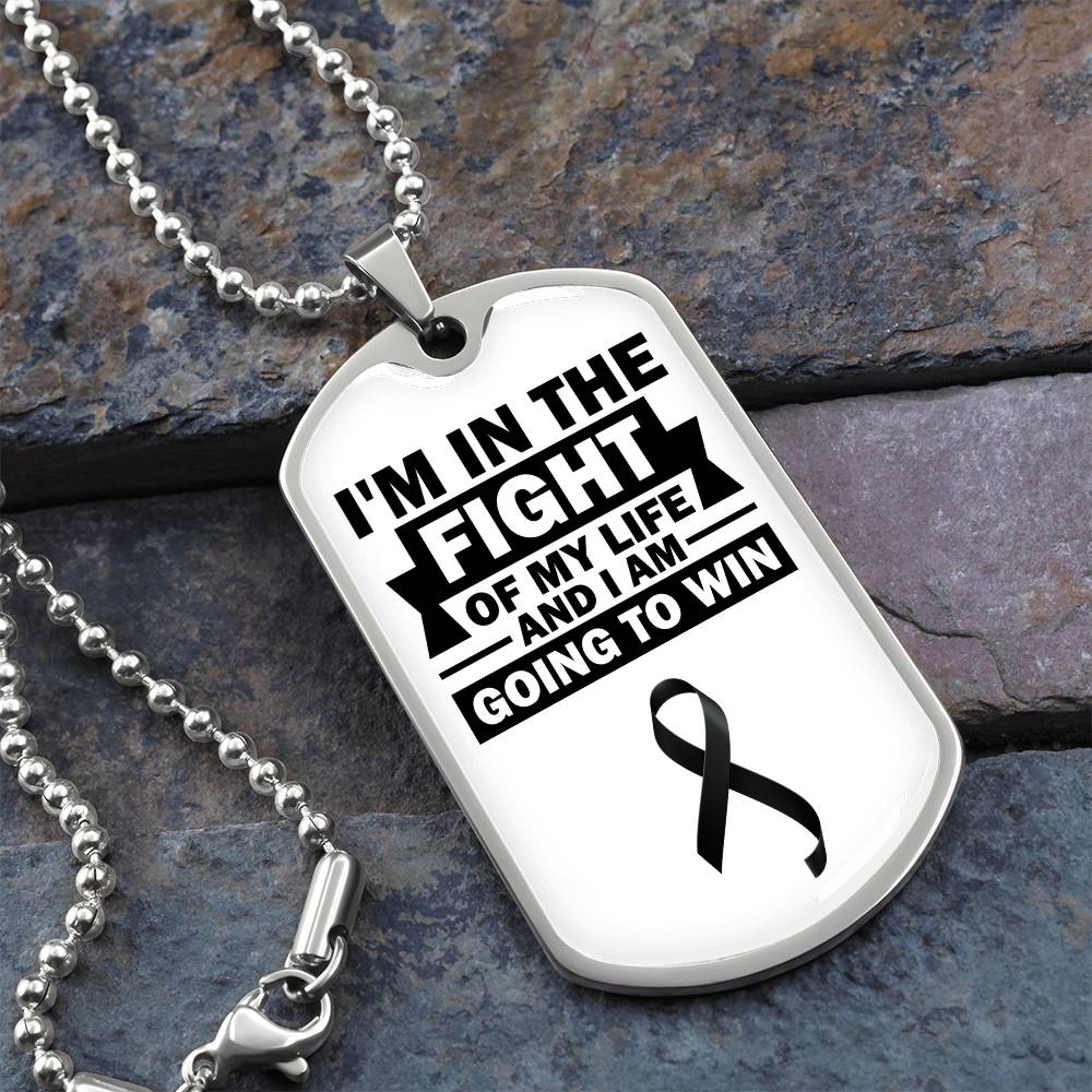 Skin Cancer Warrior Necklace, Cancer Fighter Support Gift, Encouragement Pendant for Loved Ones Fighting Cancer, Cancer Fighter Gift