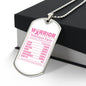 Breast Cancer Warrior Necklace, Meaningful Cancer Support Gift for Survivors and Fighters, Breast Cancer Pendant for Hope and Strength