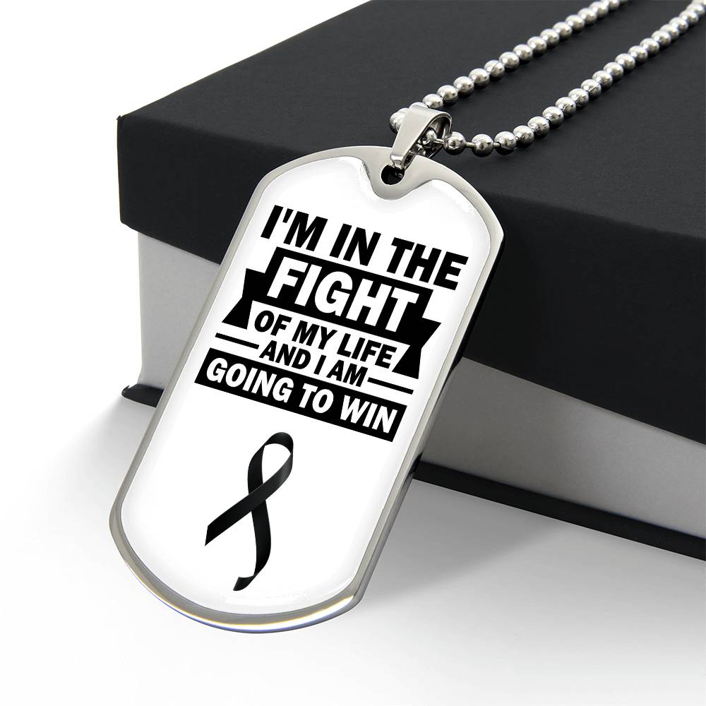 Skin Cancer Warrior Necklace, Cancer Fighter Support Gift, Encouragement Pendant for Loved Ones Fighting Cancer, Cancer Fighter Gift