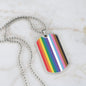 LGBTQIA2 Pride Flag Inspired Necklace, Vibrant Rainbow Pride Jewelry, For Celebrating Diversity, Ideal LGBTQ+ Community Gift