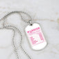 Breast Cancer Warrior Necklace, Meaningful Cancer Support Gift for Survivors and Fighters, Breast Cancer Pendant for Hope and Strength