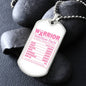 Breast Cancer Warrior Necklace, Meaningful Cancer Support Gift for Survivors and Fighters, Breast Cancer Pendant for Hope and Strength