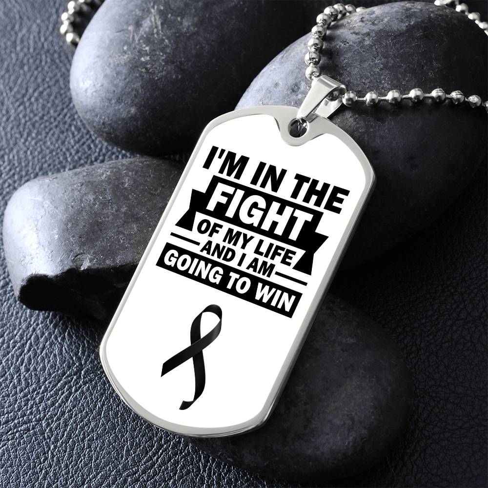 Skin Cancer Warrior Necklace, Cancer Fighter Support Gift, Encouragement Pendant for Loved Ones Fighting Cancer, Cancer Fighter Gift