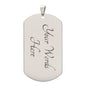 Patriotic Jewelry - American Flag Dog Tag Necklace, Option to Engrave, Perfect for Showing National Pride, Ideal Military Gift
