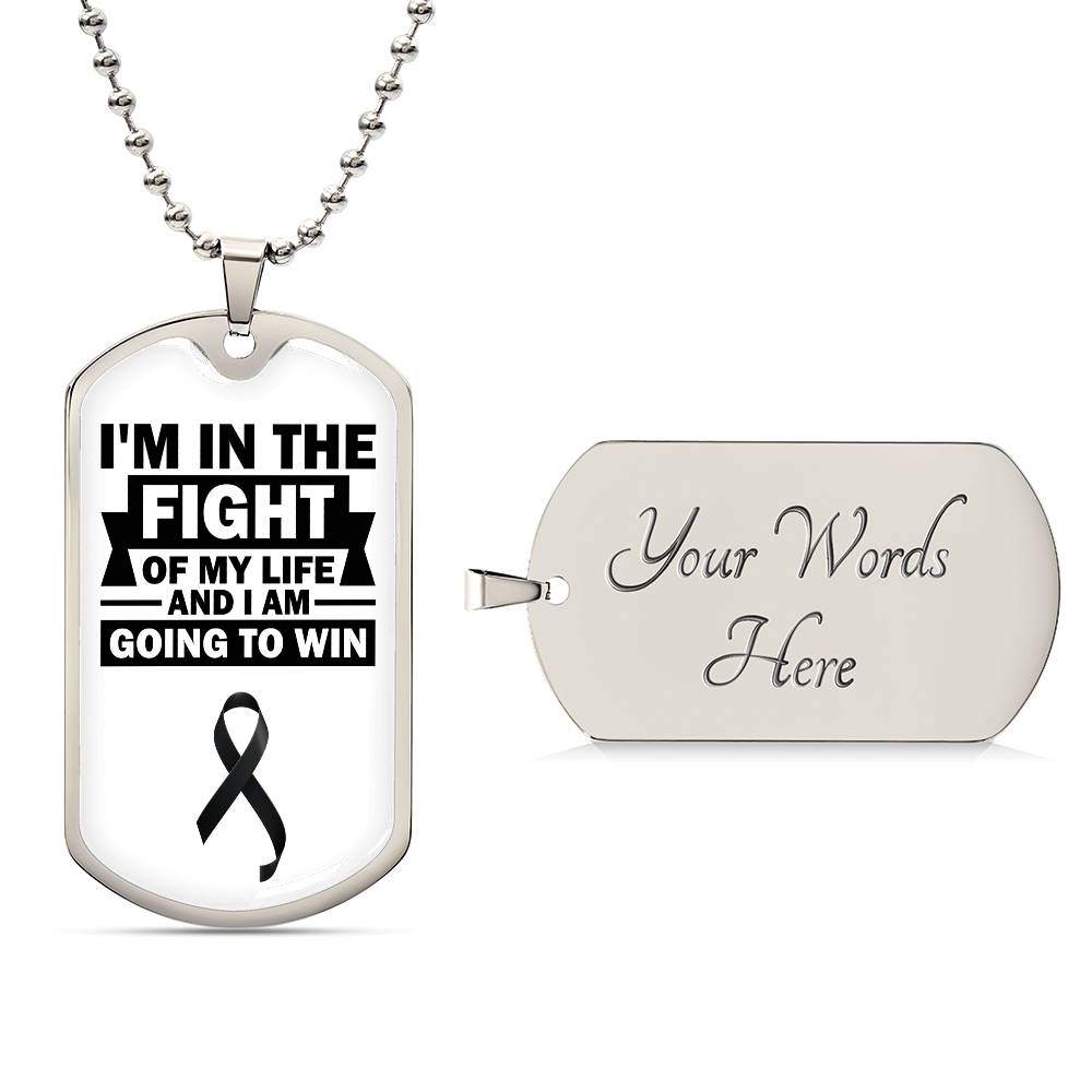 Skin Cancer Warrior Necklace, Cancer Fighter Support Gift, Encouragement Pendant for Loved Ones Fighting Cancer, Cancer Fighter Gift