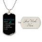Ovarian Cancer Warrior Necklace, Ovarian Cancer Gift for Survivors and Fighters, Loved One Battling Cancer, Pendant for Strength and Hope