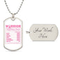 Breast Cancer Warrior Necklace, Meaningful Cancer Support Gift for Survivors and Fighters, Breast Cancer Pendant for Hope and Strength