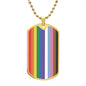 LGBTQIA2 Pride Flag Inspired Necklace, Vibrant Rainbow Pride Jewelry, For Celebrating Diversity, Ideal LGBTQ+ Community Gift