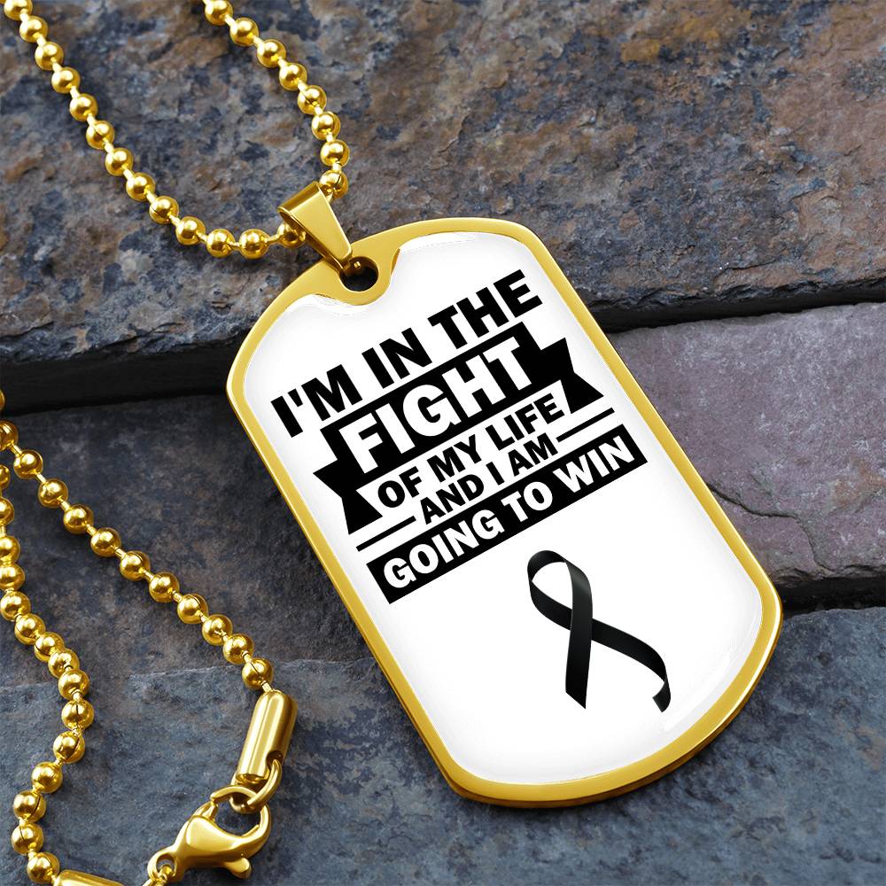 Skin Cancer Warrior Necklace, Cancer Fighter Support Gift, Encouragement Pendant for Loved Ones Fighting Cancer, Cancer Fighter Gift