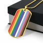 LGBTQIA2 Pride Flag Inspired Necklace, Vibrant Rainbow Pride Jewelry, For Celebrating Diversity, Ideal LGBTQ+ Community Gift