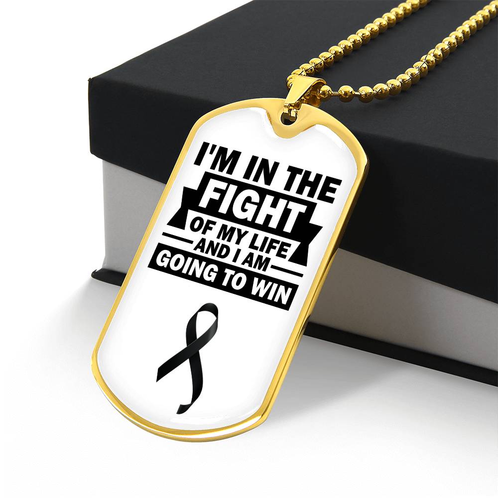 Skin Cancer Warrior Necklace, Cancer Fighter Support Gift, Encouragement Pendant for Loved Ones Fighting Cancer, Cancer Fighter Gift