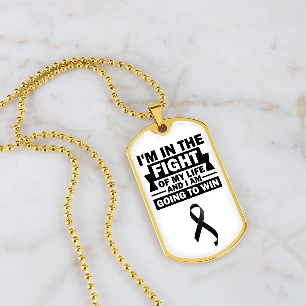 Skin Cancer Warrior Necklace, Cancer Fighter Support Gift, Encouragement Pendant for Loved Ones Fighting Cancer, Cancer Fighter Gift