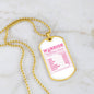 Breast Cancer Warrior Necklace, Meaningful Cancer Support Gift for Survivors and Fighters, Breast Cancer Pendant for Hope and Strength
