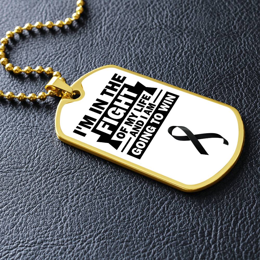 Skin Cancer Warrior Necklace, Cancer Fighter Support Gift, Encouragement Pendant for Loved Ones Fighting Cancer, Cancer Fighter Gift