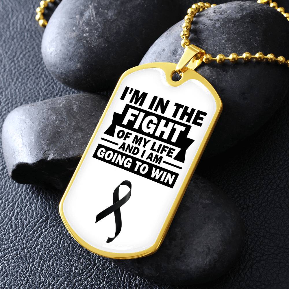 Skin Cancer Warrior Necklace, Cancer Fighter Support Gift, Encouragement Pendant for Loved Ones Fighting Cancer, Cancer Fighter Gift