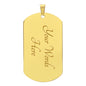 Patriotic Jewelry - American Flag Dog Tag Necklace, Option to Engrave, Perfect for Showing National Pride, Ideal Military Gift