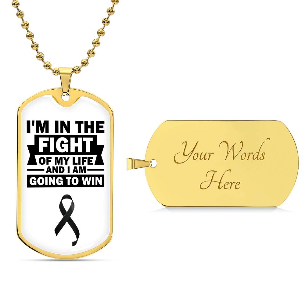 Skin Cancer Warrior Necklace, Cancer Fighter Support Gift, Encouragement Pendant for Loved Ones Fighting Cancer, Cancer Fighter Gift