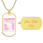 Breast Cancer Warrior Necklace, Meaningful Cancer Support Gift for Survivors and Fighters, Breast Cancer Pendant for Hope and Strength