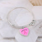 Breast Cancer Survivor Bracelet, Breast Cancer Survivor Pink Ribbon Jewelry, Gift for Breast Cancer Survivor